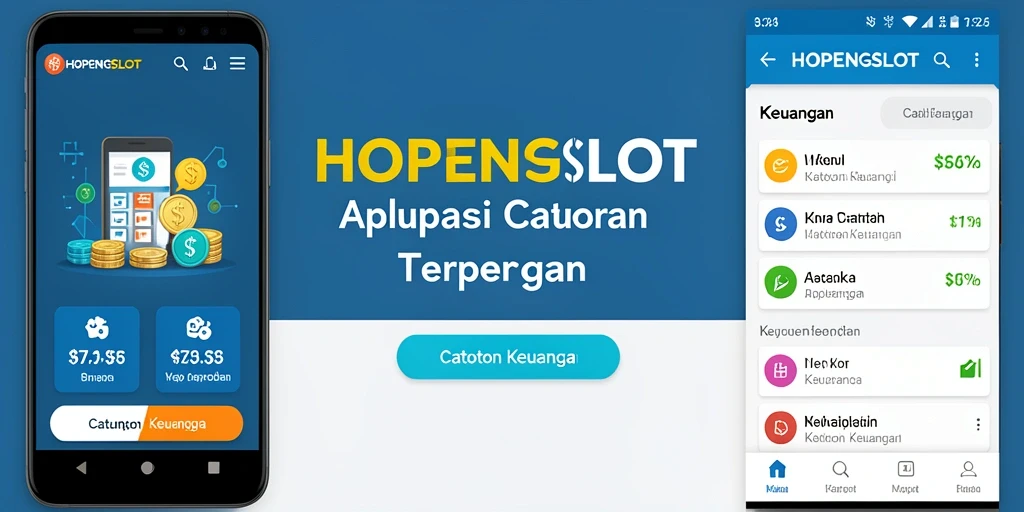 Tampilan antarmuka HOPENGSLOT untuk mencatat keuangan.