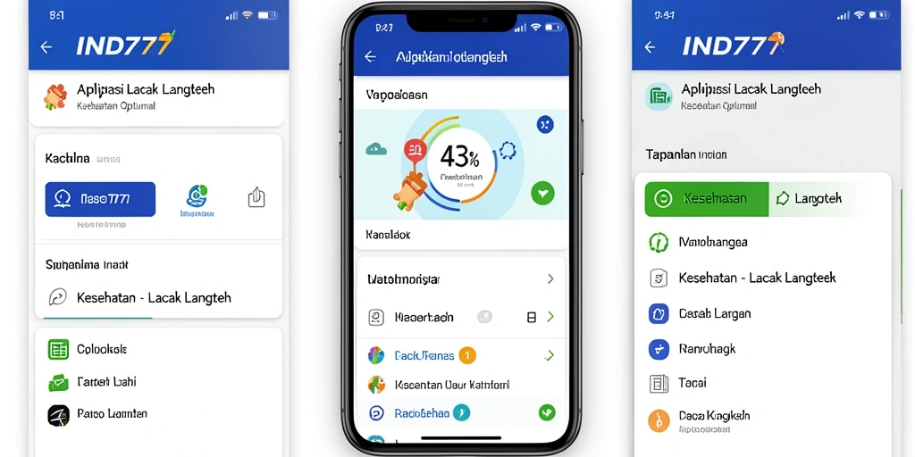 Antarmuka sederhana dan informatif dari aplikasi Lacak Langkah.