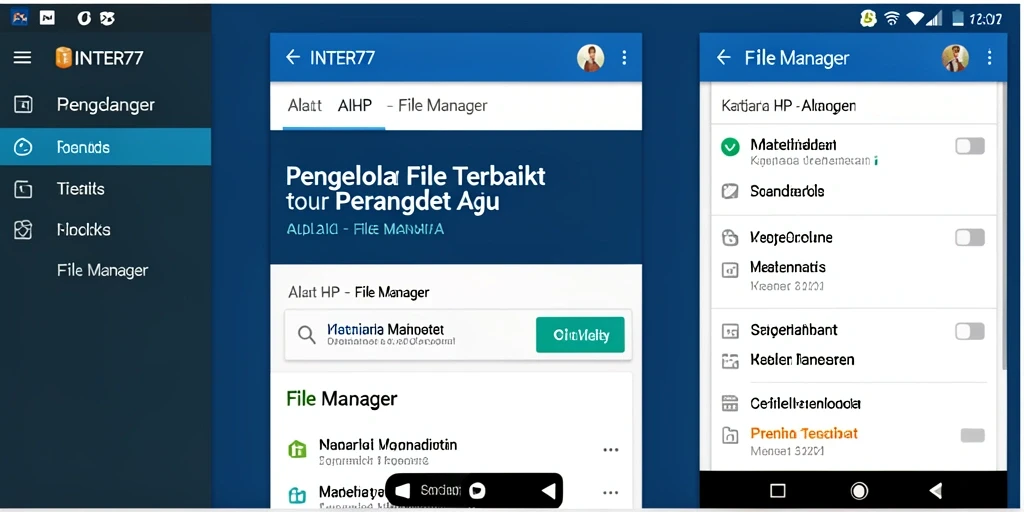 Tampilan antarmuka INTER77 yang user-friendly untuk pengelolaan file.
