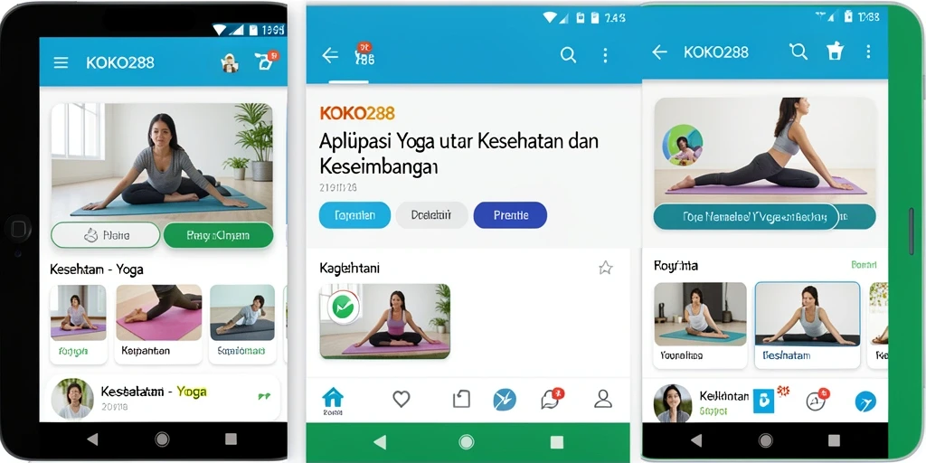 Antarmuka KOKO288 yang user-friendly dengan panduan latihan Yoga.