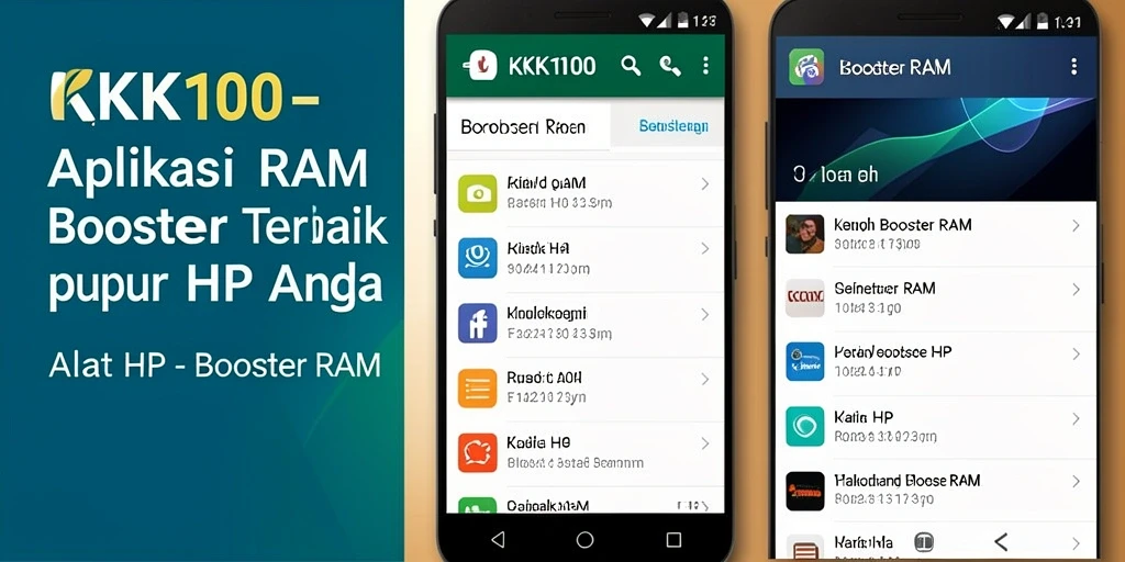 Antarmuka KPK100 menampilkan fungsi Booster RAM yang sederhana dan efektif.