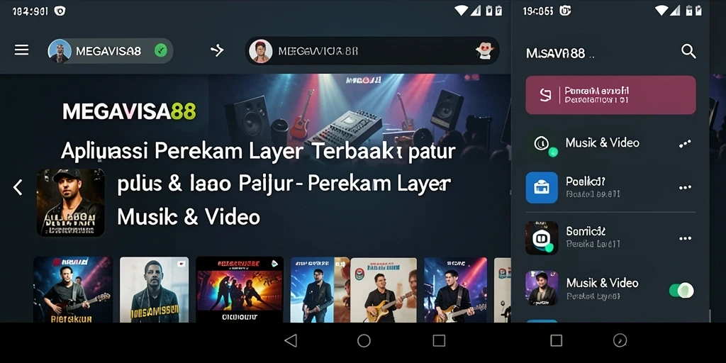 Screenshot MEGAVISA88 menampilkan antarmuka untuk merekam layar dengan mudah.