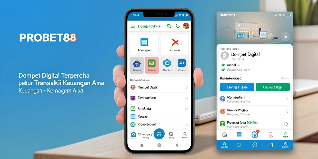 Tampilan antarmuka PROBET88 dengan fitur Dompet Digital yang mudah digunakan.
