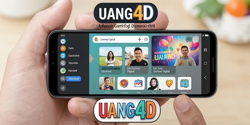 Antarmuka UANG4D yang modern dan fungsional untuk pengeditan gambar digital.